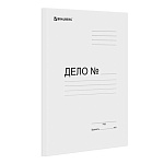 Скоросшиватель картонный 300г бел Brauberg 122736 немелованная