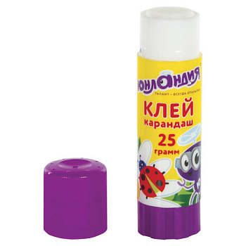 Клей-карандаш Юнландия, 25 г, 227612, PVP