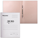 Скоросшиватель картон 400г/м2, белый, до 200л. 126524 Brauberg немелованный