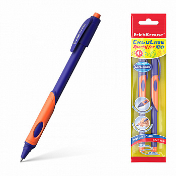   2   ErichKrause (58525) ErgoLine Kids Stick&Grip Neon 0.7, Super Glide Technology,   ,   ( )