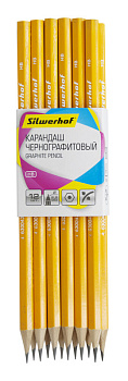 Карандаш чернографитный HB Silwerhof 1189543 дерево, шестигранный