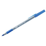 Ручка шариковая BIC синяя Round Stic Exact 0,35мм 918543 игольчатый наконечник, одноразовая