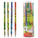 Карандаш ч/гр Mazari BRIGHT FRUITS, HB, M-6196, дерево, корпус круглый, ассорти 4 дизайна, пластиковая туба