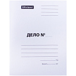 Скоросшиватель картон Дело 280г белый мелованный 257306 OfficeSpace