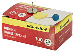 Кнопки Silwerhof 426360 эмаль цветная d=10мм (упак.:100шт) картонная коробка
