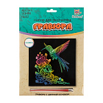 Гравюра Колибри (колор) 20*25,5см SGHK №02