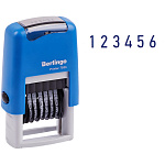 Нумератор мини автомат Berlingo Printer7836, 6 разрядов, 3мм, BSt_82406, пластик, блистер