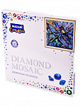 Алмазная мозаика 30х30 см  Сказочная стрекоза, M-10598 частичная выкладка, стразы разного размера, картонная упаковка