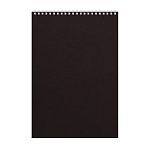 Блокнот А4 60л спир OFFICE, черный, 61361, клетка