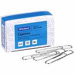 Скрепки 50мм  50шт OfficeSpace CN50_34080 гофрированнын никелированные