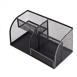 Подставка д/канц. принадл. Alingar черный металл, 4отд, AL13257