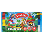 Пластилин 6цв Creativiki 90 гр ПЛ06КР
