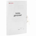 Папка с завязками 320г мелованный картон Brauberg 121513 Папка с завязками 320г мелованный картон Brauberg 121513