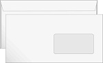 Конверт 110*220мм окно правое отрывная полоса STRIP, EPE65S00WD