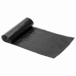 Мешки для мусора 120 л черные в рулоне 10 шт., ПНД 11 мкм, 67х102 см, 608093