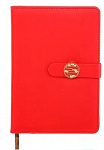 Ежедневник Красный МС-6887, блок-клетка, 140л, 14*20см. застёжка на магните Ежедневник Красный МС-6887, блок-клетка, 140л, 14*20см. застёжка на магните