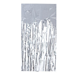 Дождик 100х9см, ПВХ, серебро, 312-141
