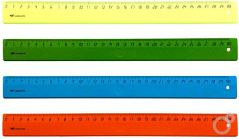 Линейка пластиковая 30см флюоресцентная Workmate 15-0748 непрозрачная