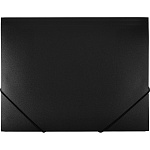 Папка с резинкой А4 черная, Attache 30мм 600мкм пластик 801170