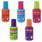 Корректор 20 мл Brauberg MIX 229074 спиртовая основа с кисточкой