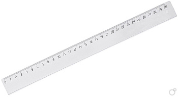 Линейка пластиковая 30см прозрачная Workmate 15-0747