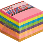 Блок самокл  51*51мм 8цв 400л неон Attache 1266188