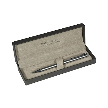 Ручка шариковая BrunoVisconti. BOSTON, 20-0351/07, корп. сталь., футляр