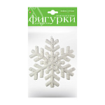 Пенопласт Снежинка с глиттером 200мм 2-800/05