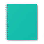 Тетрадь А5 96л Бирюза, 01928 спираль, клетка, пластик. обл.