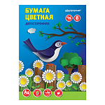Бумага цветная А4 2-стор. 8цв 16л БЦ2О16Л8Ц-ШК schoolФОРМАТ скрепка, офсет
