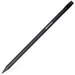 Карандаш черногр. Brauberg 180609 Black Jack, НВ, с ластиком, черное дерево, корпус черный