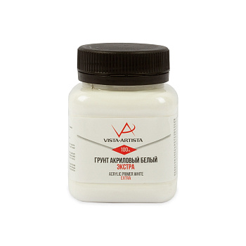 Грунт акриловый белый Vista-Artista, 100мл VAP-100