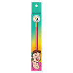 Карандаш графитный HB ВКФ улыбайся, это всех раздражает SUV-021, двухцветный   заточенный 2М