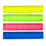 Линейка пластиковая 15см ассорти, Alingar AL246-15
