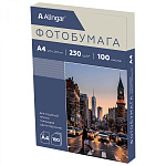 Фотобумага А4, 230г/м2, 100л., односторонняя глянцевая AL11089