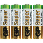 Батарейки AA 4шт GP Super Alkaline (пальчиковые) SB4
