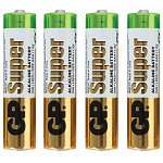 Батарейки AAA 4шт GP Super Alkaine 24ARS-2SB4 (мизинчиковые)