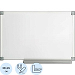 Доска 30х45см магнитно-маркерная 1622840 Attache, пластик. рамка, полочка д/маркеров, лаковое покрытие