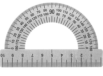 Транспортир металлический 180гр*10см deVENTE 5095500