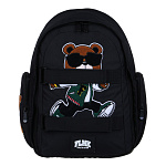 Рюкзак подростковый, ''Мишка'' ClipStudio 555-027, 1 отд., 2 карм., спинка с эрг.элемен., 2 утяж., апплик., ПЭ