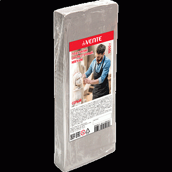 Пластилин скульптурный 1000г Серый, мягкий 8042912 deVENTE