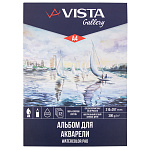 Альбом д/акварели А4 12л Vista-Artista WCTC-A4, 300г/м2 склейка, среднее зерно, 100% хлопок