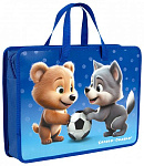 Папка д/руда с ручками А4 Каляка-Маляка Пушистый футбол ПТРА4КМ-М, пластик