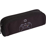 Пенал deVENTE. GAME, 7023349, 22x7,5x5,5 см, овальный с крупной тракторной молнией, текстильный