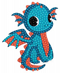 Кристальная (алмазная) мозаика ФРЕЯ Дракончик 8*9см ALVM-078 магнит