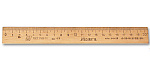 Линейка деревянная 40см С08,