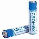 Батарейки AAА 1шт CROMEX Alkaline (LR03, 24А), 455595, алкалиновые (мизинчиковые