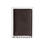 Обложка для паспорта экокожа Коричневая 3-619/05