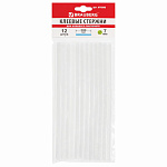 Клеевые стержни, диаметр 7 мм, длина 200 мм, прозрачные, комплект 12 шт., BRAUBERG, европодвес, 670292