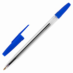 Ручка шар. масляная STAFF Basic BP-962, синяя, 142962, узел 1 мм, л.п. 0,7 мм